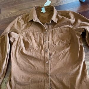 Duluth trading moleskine shirt L NWT